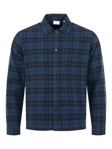 Classic Checked Cotton Buttoned Overshirt - KnowledgeCotton Apparel