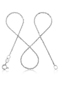 Ankerkette Rund 1,3mm 925 Sterling Silber Halskette ohne Anhänger - modabilé