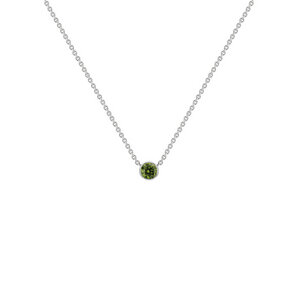 Minimalistische Halskette mit grünem Diamanten Glosie - Eppi