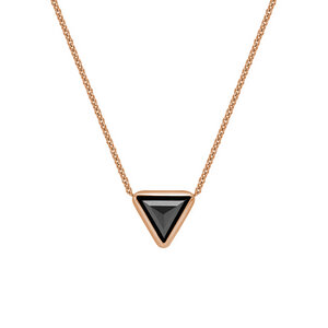 Goldene Halskette mit schwarzem Diamant Baya - Eppi