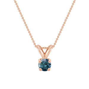 Blauer Diamant in goldener Halskette Lalom - Eppi