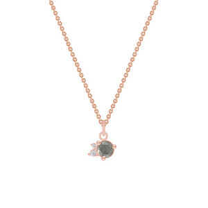 Goldene Halskette mit Salt´n´Pepper Diamanten Niria - Eppi