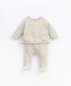 Baby Set aus Bio-Baumwolle / Sweatshirt mit Strampelhose - PLAY UP