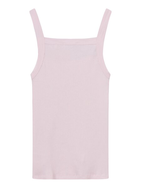 Ribbed Umstands-Tank Top aus Bio-Baumwolle weiß