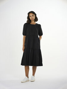 Midi Kleid - Puff sleeve poplin dress - aus Bio-Baumwolle - KnowledgeCotton Apparel