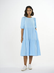 Midi Kleid - Puff sleeve poplin dress - aus Bio-Baumwolle - KnowledgeCotton Apparel