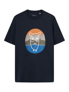 T-Shirt Print - Regular mountain front print t-shirt - aus Bio - Baumwolle - KnowledgeCotton Apparel