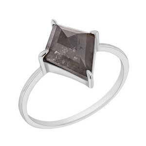 Minimalistischer Ring mit Salt and Pepper Diamanten Iban - Eppi