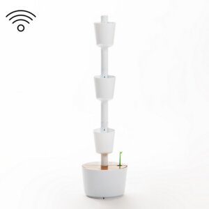 Vertikaler Blumentopf mit Wifi-Selbstbewässerung; 3 Blumentöpfe - CitySens
