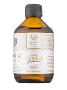 Ayurveda Ziehgold SANTULAN, zertifizierte Bio-Kosmetik, Mundziehöl 250ml - Himalaya´s Dreams