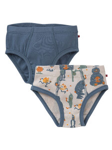 Jungen Slip 2er-Pack reine Bio-Baumwolle - People Wear Organic