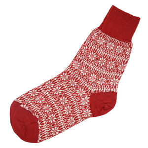 Damen und Herren Norweger Socken reine Schurwolle - hirsch natur