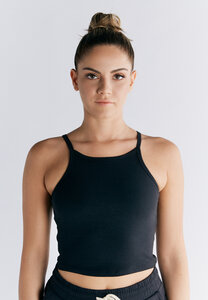 Damen Crop Tops Bio-Baumwolle mit integriertem Bustier Sport BH  - Leela Cotton