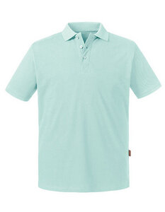 Herren Pure Organic Polo Shirt Kurzarm 8 verschiedene Farben - Russell Pure Organic