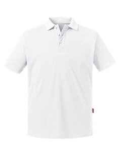 Herren Pure Organic Polo Shirt Kurzarm 8 verschiedene Farben - Russell Pure Organic