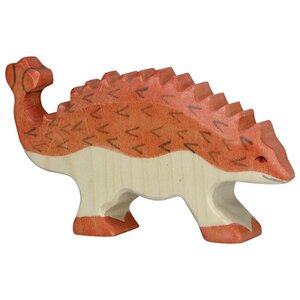 Holztiger Holztier Holzfigur Ankylosaurus Dinosaurier - Holztiger