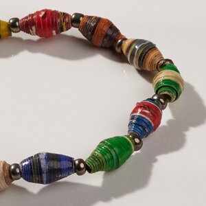 Filigranes Armband aus Papierperlen "ACHOLI" recycelt - PEARLS OF AFRICA
