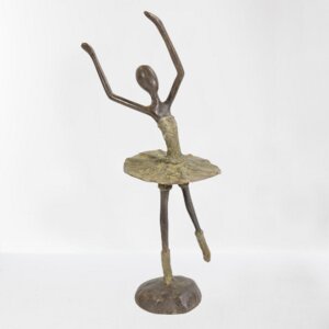 Bronze-Skulptur "Danseuse de ballet" 27 cm Unikat - Moogoo Creative Africa