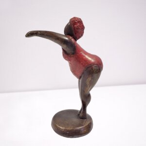 Bronze-Skulptur "Bobaraba Plongeuse" by Alain Soré | 1kg 20cm | Unikate - Moogoo Creative Africa