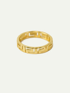 Mäander Ring | Elegantes Design | Recyceltes 925 Sterling Silber | Vergoldung - DEAR DARLING BERLIN