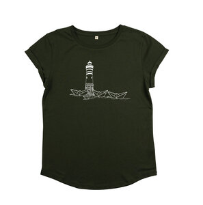 Papierhafen Leuchturm Frauen T-Shirt aus Bio-Baumwolle - ilovemixtapes
