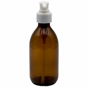 Seifenspender 250 ml braun Glas Lotionspender mit Pumpspender - mikken