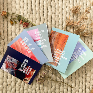 Set aus 5 empathischen Grußkarten inkl. Kuverts - embrace cards