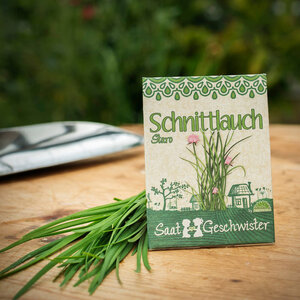 Schnittlauch-Saatgut | 80 Samen mit hoher Keimrate | Inkl. Anleitung - Die Stadtgärtner