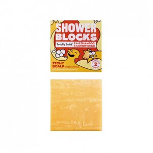 2in1 Shampoo & Spülung - Ingwer & Honig für juckende Kopfhaut - Shower Blocks