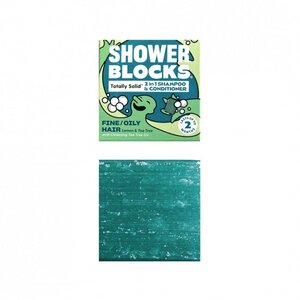 2in1 Shampoo & Spülung - Zitrone & Teebaum für feines, fettiges Haar - Shower Blocks