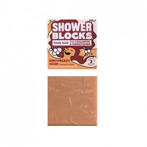 2in1 Shampoo & Spülung - Kokosnuss & Kakao für Trockenes/krauses Haar - Shower Blocks