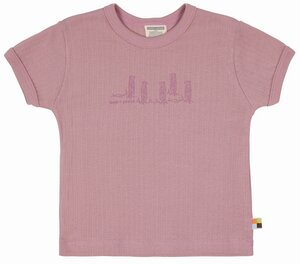 Babys & Kinder T-Shirt Derby Rib mit Druck, GOTS-zertifiziert - loud + proud