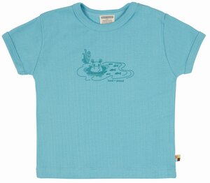 Babys & Kinder T-Shirt Derby Rib mit Druck, GOTS-zertifiziert - loud + proud