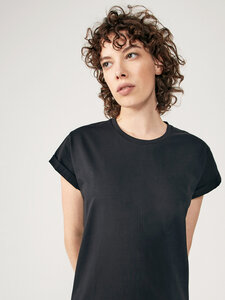 #eib - Damen T-Shirt aus Bio-Baumwolle mit Turn-Up Ärmeln - NINE TO FIVE