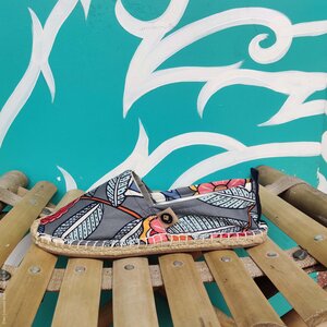 Espadrilles 'HAPPINESS' (Flower Power) - REFISHED fair fashion