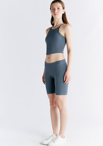Damen Set Crop Tops und Radlerhose Short Bio-Baumwolle mit integriertem Bustier - Albero
