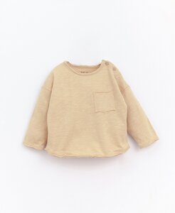 Baby Kinder Langarm Shirt uni aus Bio-Baumwolle - PLAY UP