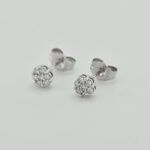 Silberne Ohrringe mit Lab Grown Diamanten Tiffany - Eppi