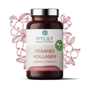 Veganes Kollagen - Hyaluronsäure & Biotin - 90 Kapseln - vegan, hochdosiert, pflanzlich - MYLILY - Organic Femcare
