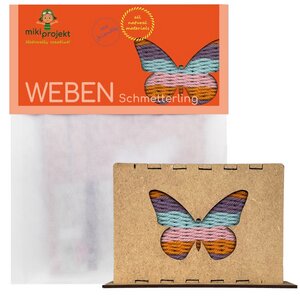 Bastelset Schmetterling weben - mikiprojekt