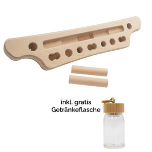 Trainingsboard 'Griff Kraft Germany' | inkl. 2 Sticks & Übungsposter | Birkenholz - 4betterdays