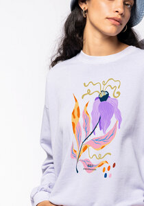 Artdesign- Vegan Oversize Pulloversweater / More Flowers In Town - Kultgut