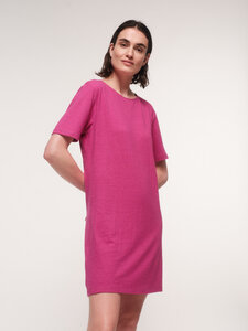 Kleid mit Rückenausschnitt aus Hanf und Bio-Baumwolle - LANIUS