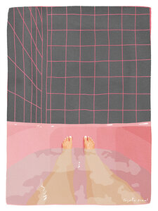 Wandbild / Poster / Leinwand  - Pink Bathroom - Photocircle