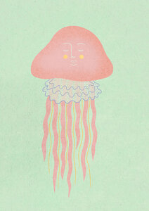 Wandbild / Poster / Leinwand  - Little Jellyfish - Photocircle