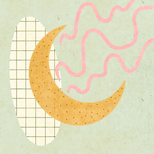 Wandbild / Poster / Leinwand  - Pastel Moon - Photocircle