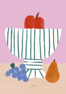 Wandbild / Poster / Leinwand  - Colourful print with bowl of fruit - Photocircle
