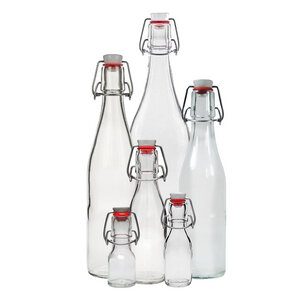 mikken Glasflasche mit Bügelverschluss 50 - 1000 ml Bügelflasche - mikken