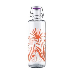  soulbottle 1,0l • Trinkflasche aus Glas • „Wildblumen"  - soulbottles