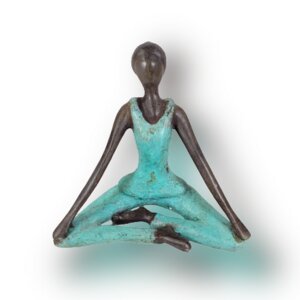 Bronze-Skulptur Yoga "Carina" | by Hamidou | Unikate | verschiedene Größen und Farben - Moogoo Creative Africa